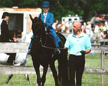Roger Flood and Student at the show