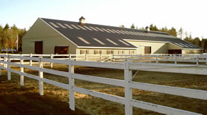 The barn from the back
